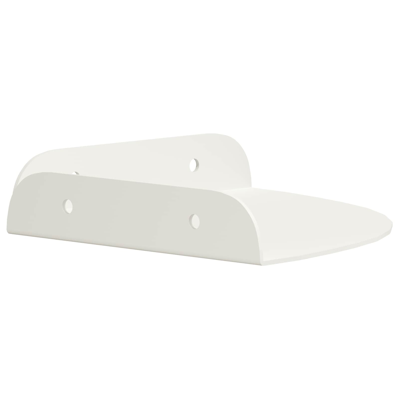 Drijvende plank met plank met opslag 2 pcs Wit 15 x 15 x 2 cm is nu te koop bij PeponiXL, paradijselijk wonen!