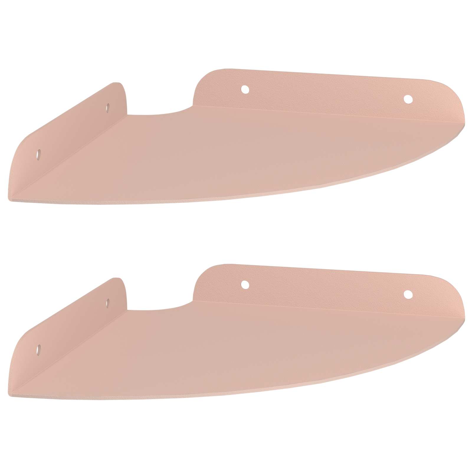 Drijvende plank met plank met opslag 2 pcs Roze 18 x 18 x 2 cm is nu te koop bij PeponiXL, paradijselijk wonen!