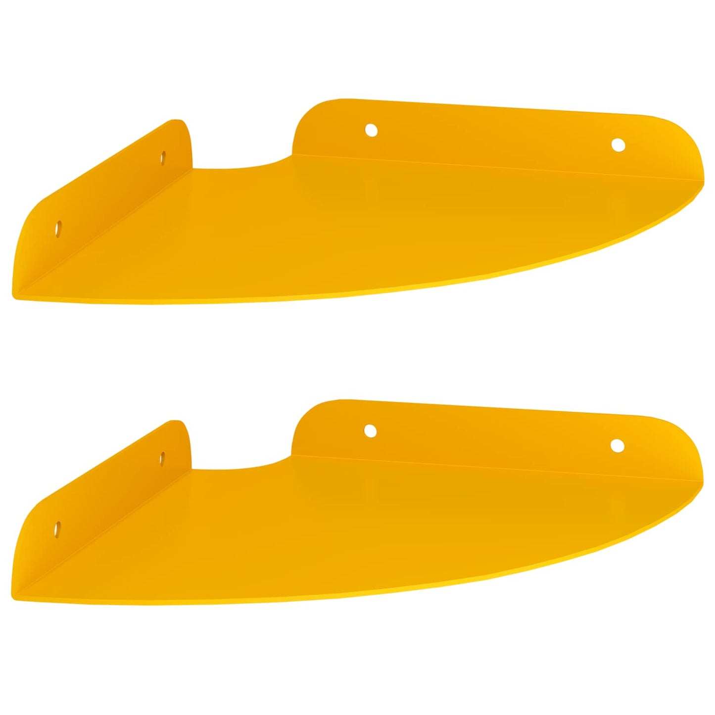 Drijvende plank met plank 2 pcs Mosterdgeel 18 x 18 x 2 cm is nu te koop bij PeponiXL, paradijselijk wonen!