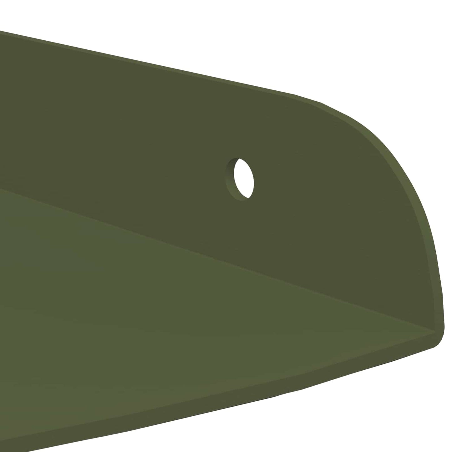 Drijvende plank met plank 2 pcs Olijf Groen 18 x 18 x 2 cm is nu te koop bij PeponiXL, paradijselijk wonen!