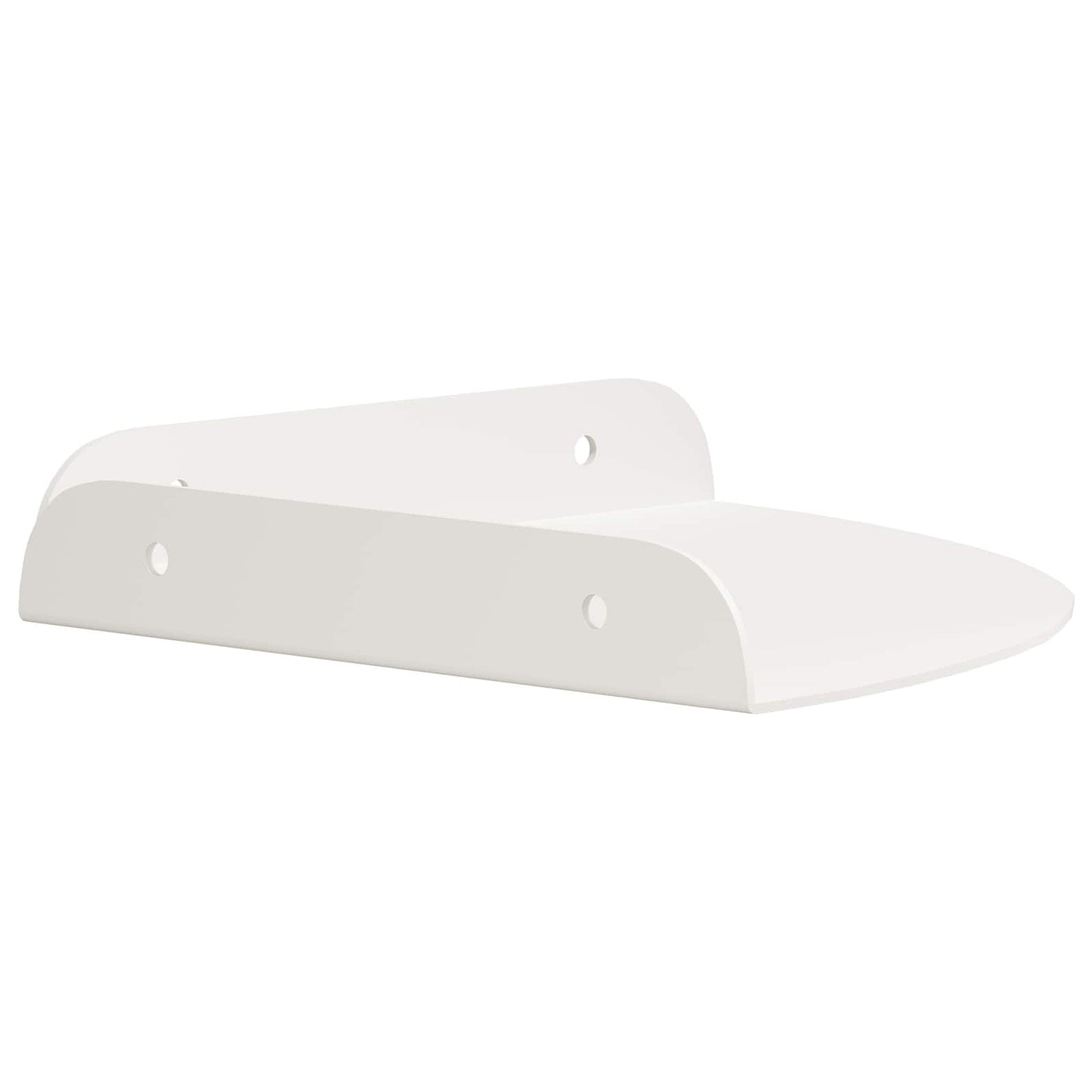 Drijvende plank met plank met opslag 2 pcs Wit 18 x 18 x 2 cm is nu te koop bij PeponiXL, paradijselijk wonen!