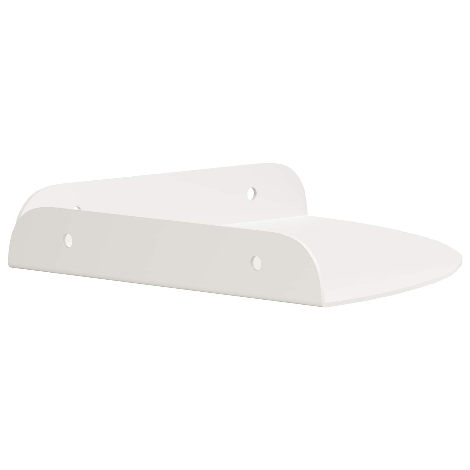 Drijvende plank met plank met opslag 4 pcs Wit 18 x 18 x 2 cm is nu te koop bij PeponiXL, paradijselijk wonen!
