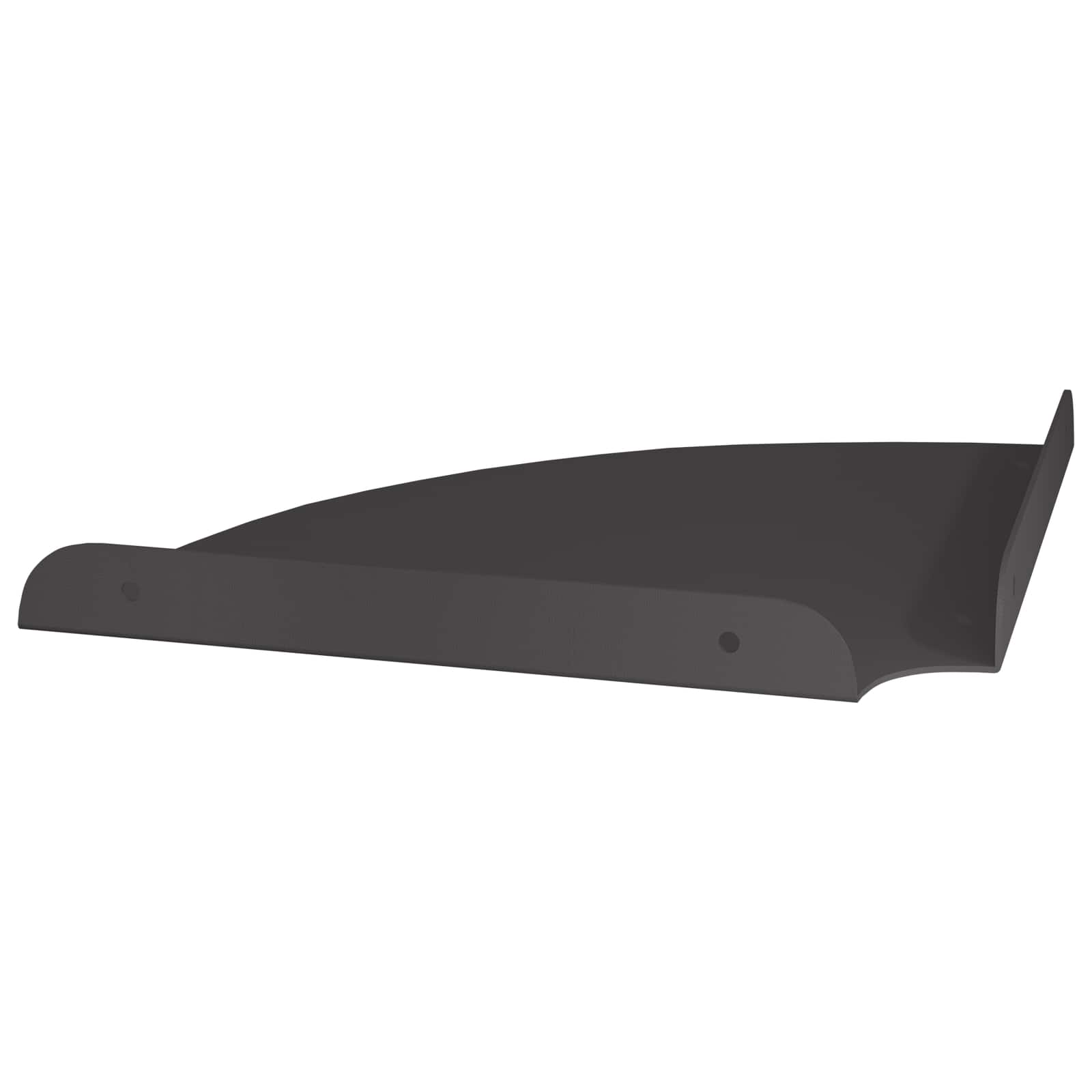Hoek Vloeiende Plank met plank 2 pcs Zwart 24 x 24 x 2 cm is nu te koop bij PeponiXL, paradijselijk wonen!