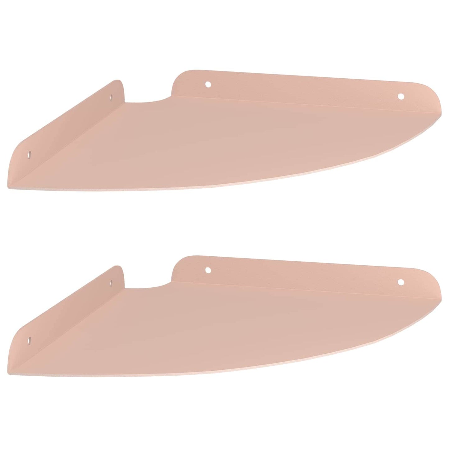 Drijvende plank met plank met opslag 2 pcs Roze 24 x 24 x 2 cm is nu te koop bij PeponiXL, paradijselijk wonen!