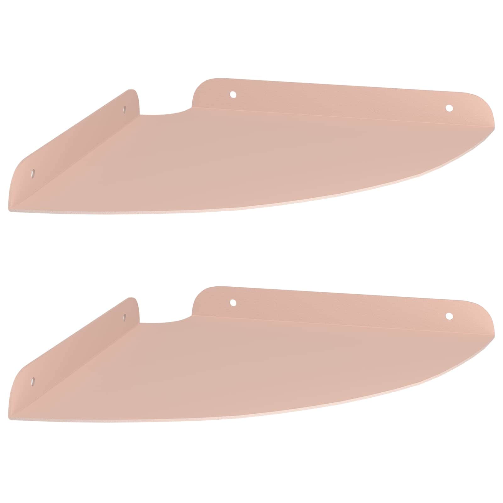 Drijvende plank met plank met opslag 2 pcs Roze 24 x 24 x 2 cm is nu te koop bij PeponiXL, paradijselijk wonen!
