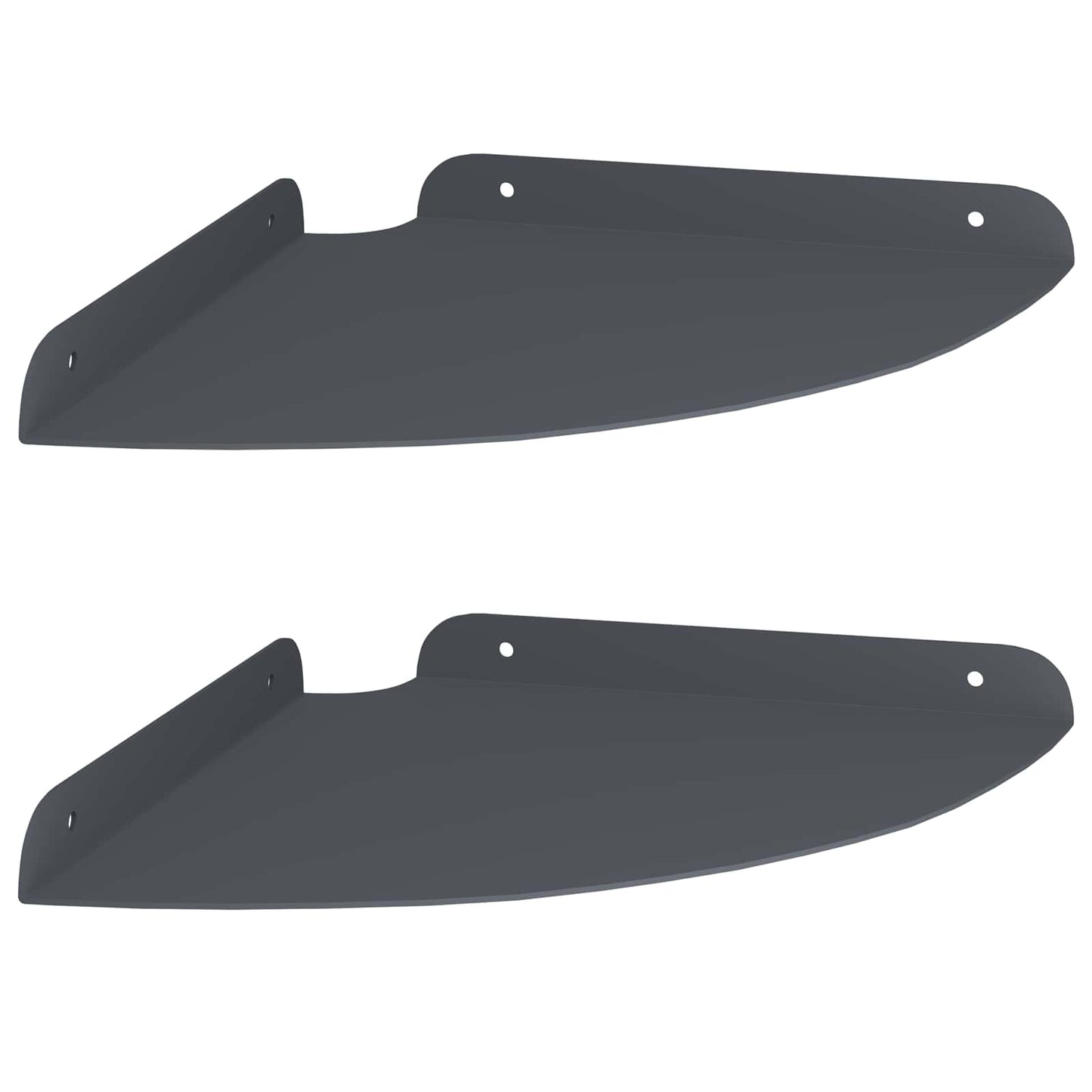 Drijvende plank met plank 2 pcs Antraciet 24 x 24 x 2 cm is nu te koop bij PeponiXL, paradijselijk wonen!
