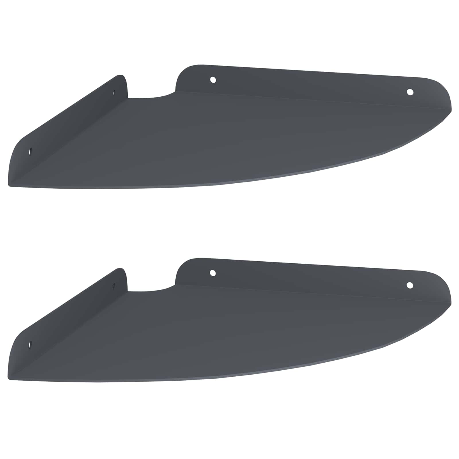 Drijvende plank met plank 2 pcs Antraciet 24 x 24 x 2 cm is nu te koop bij PeponiXL, paradijselijk wonen!