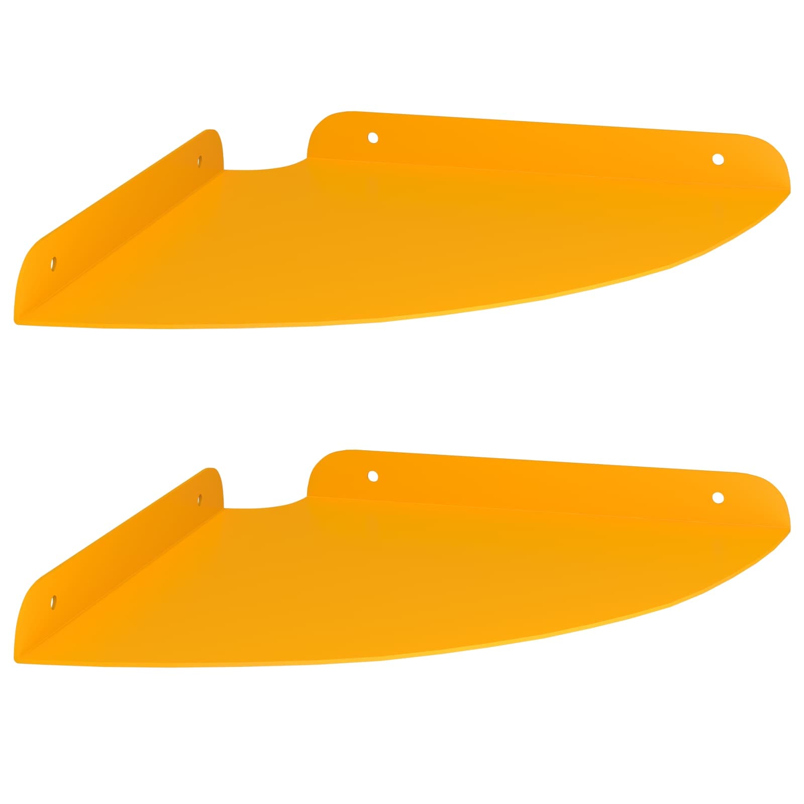 Drijvende plank met plank 2 pcs Mosterdgeel 24 x 24 x 2 cm is nu te koop bij PeponiXL, paradijselijk wonen!