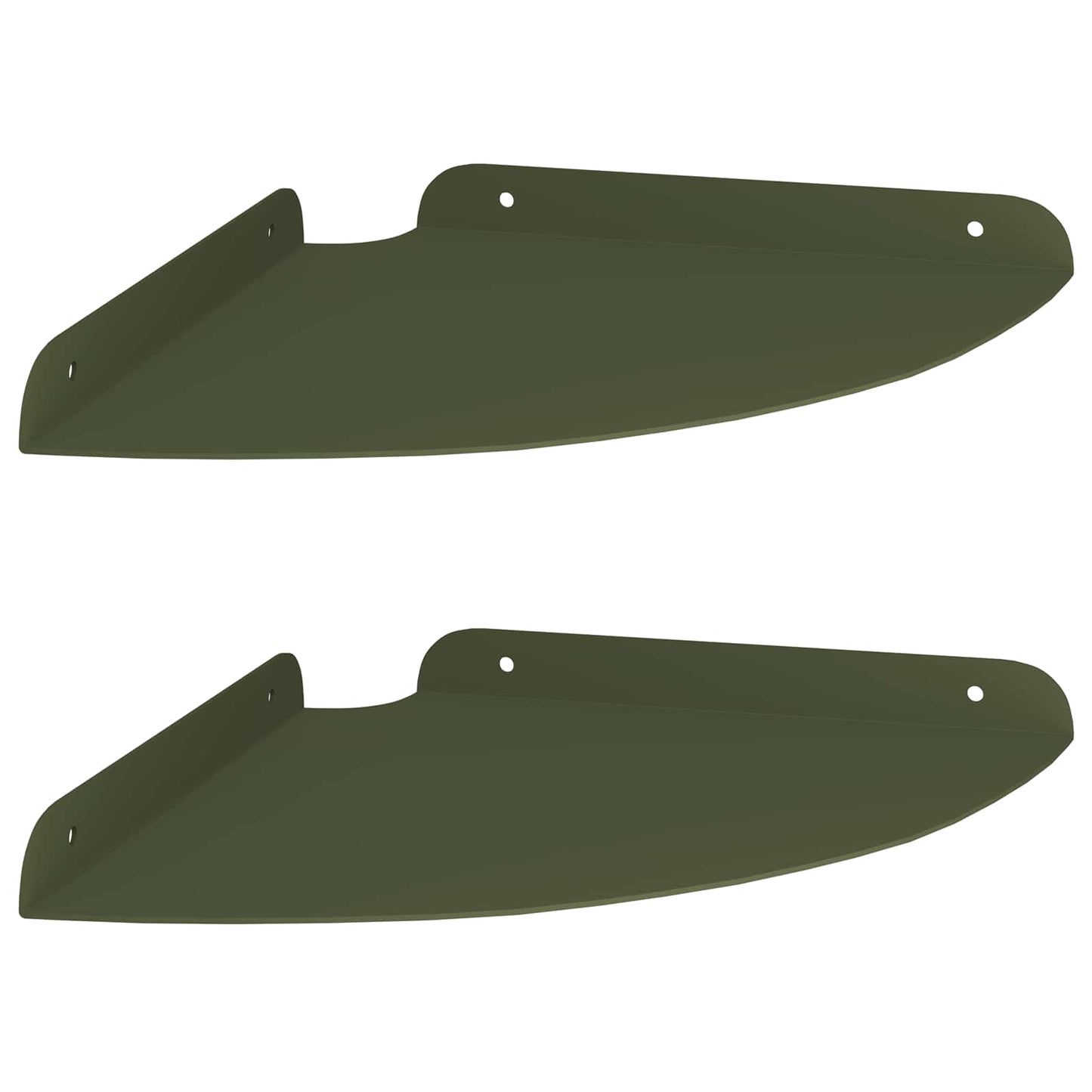 Drijvende plank met plank 2 pcs Olijf Groen 24 x 24 x 2 cm is nu te koop bij PeponiXL, paradijselijk wonen!