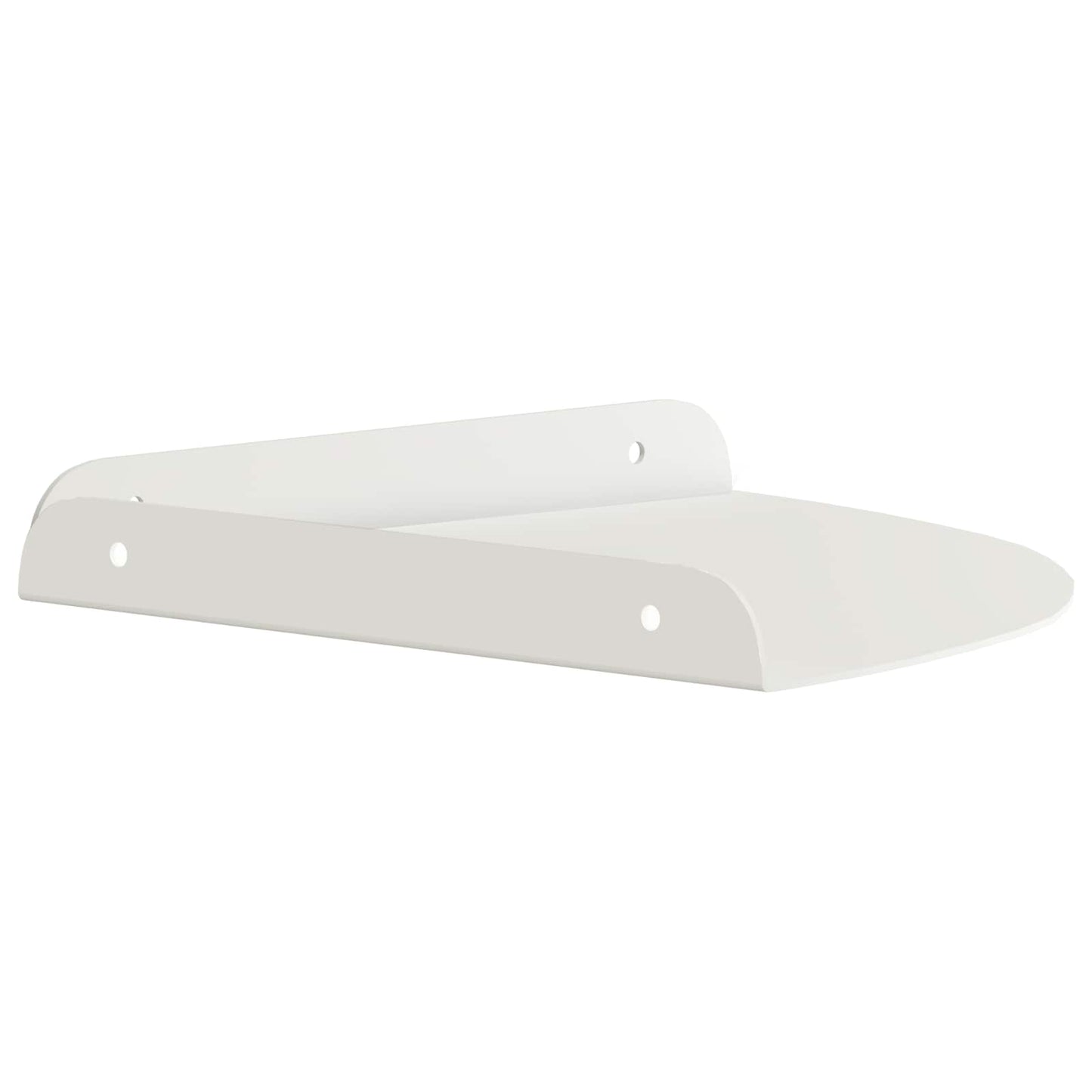 Drijvende plank met plank met opslag 2 pcs Wit 24 x 24 x 2 cm is nu te koop bij PeponiXL, paradijselijk wonen!