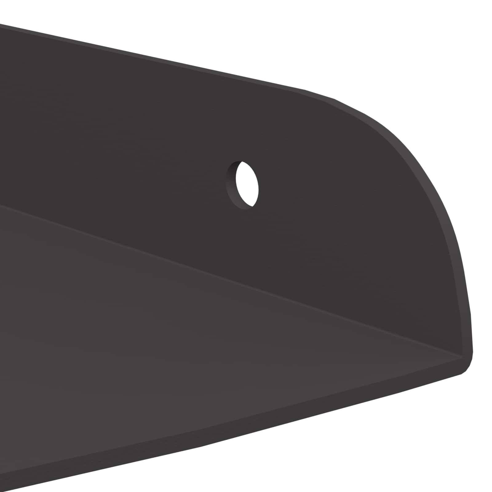 Hoek Vloeiende Plank met plank 2 pcs Zwart 30 x 30 x 2 cm is nu te koop bij PeponiXL, paradijselijk wonen!