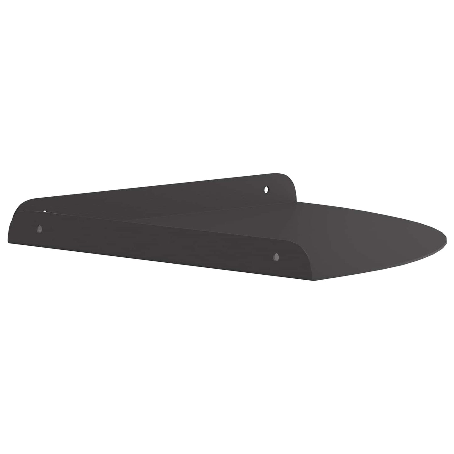Drijvende plank met plank met opslag 4 pcs Zwart 30 x 30 x 2 cm is nu te koop bij PeponiXL, paradijselijk wonen!