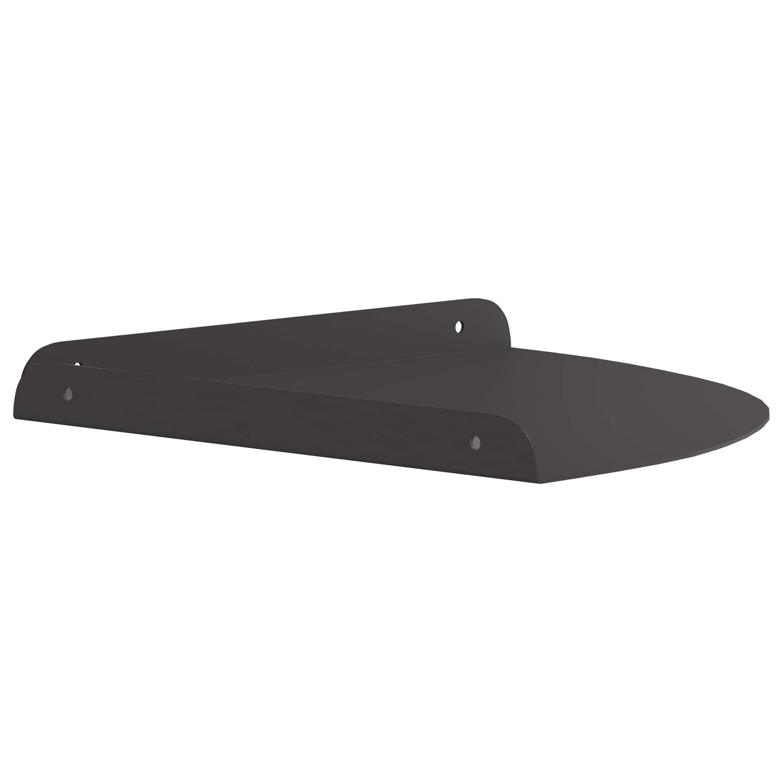 Drijvende plank met plank met opslag 4 pcs Zwart 30 x 30 x 2 cm is nu te koop bij PeponiXL, paradijselijk wonen!