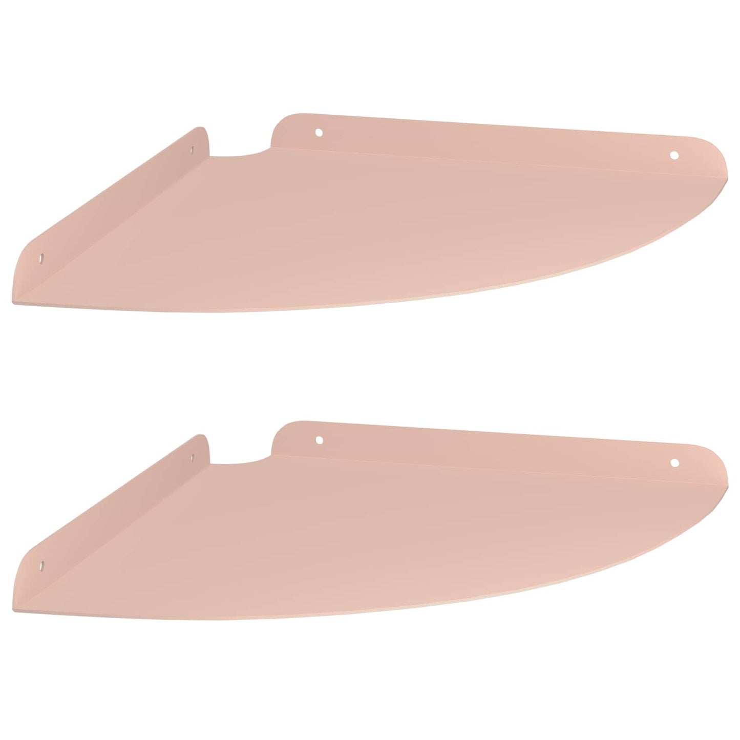 Drijvende plank met plank met opslag 2 pcs Roze 30 x 30 x 2 cm is nu te koop bij PeponiXL, paradijselijk wonen!