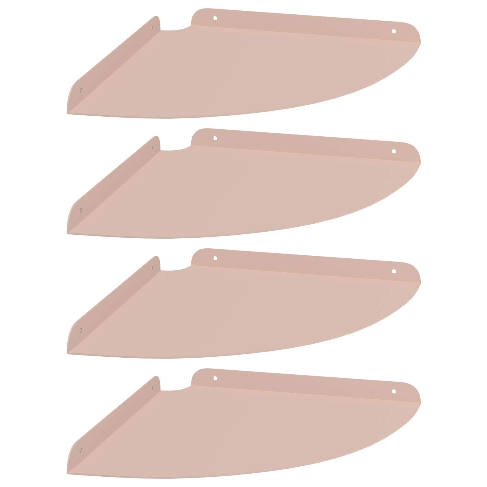 Drijvende plank met plank met opslag 4 pcs Roze 30 x 30 x 2 cm is nu te koop bij PeponiXL, paradijselijk wonen!