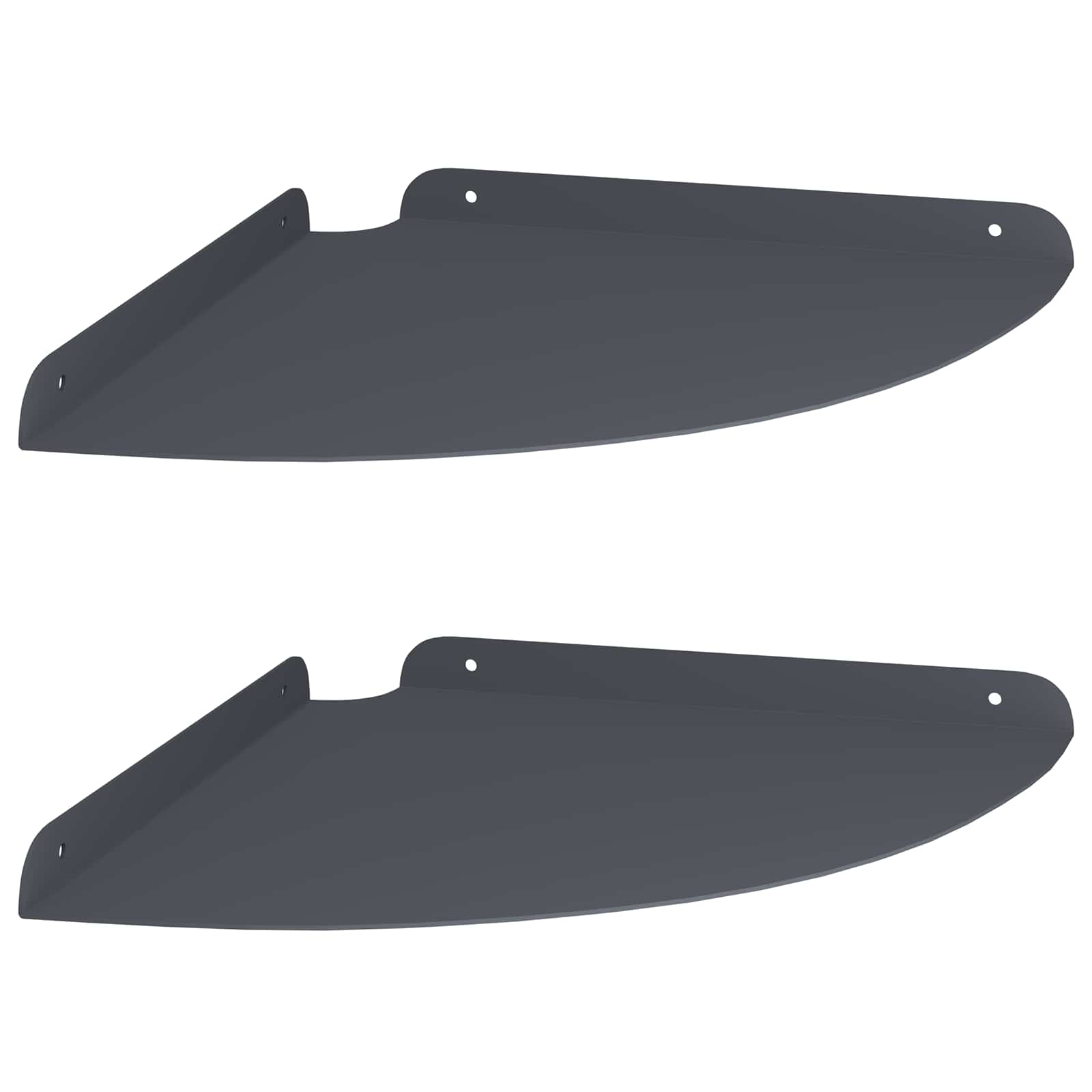 Drijvende plank met plank 2 pcs Antraciet 30 x 30 x 2 cm is nu te koop bij PeponiXL, paradijselijk wonen!