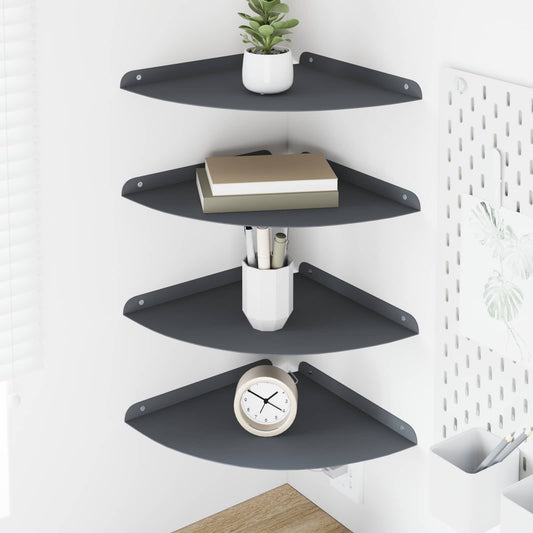 Drijvende plank met plank 4 pcs Antraciet 30 x 30 x 2 cm is nu te koop bij PeponiXL, paradijselijk wonen!