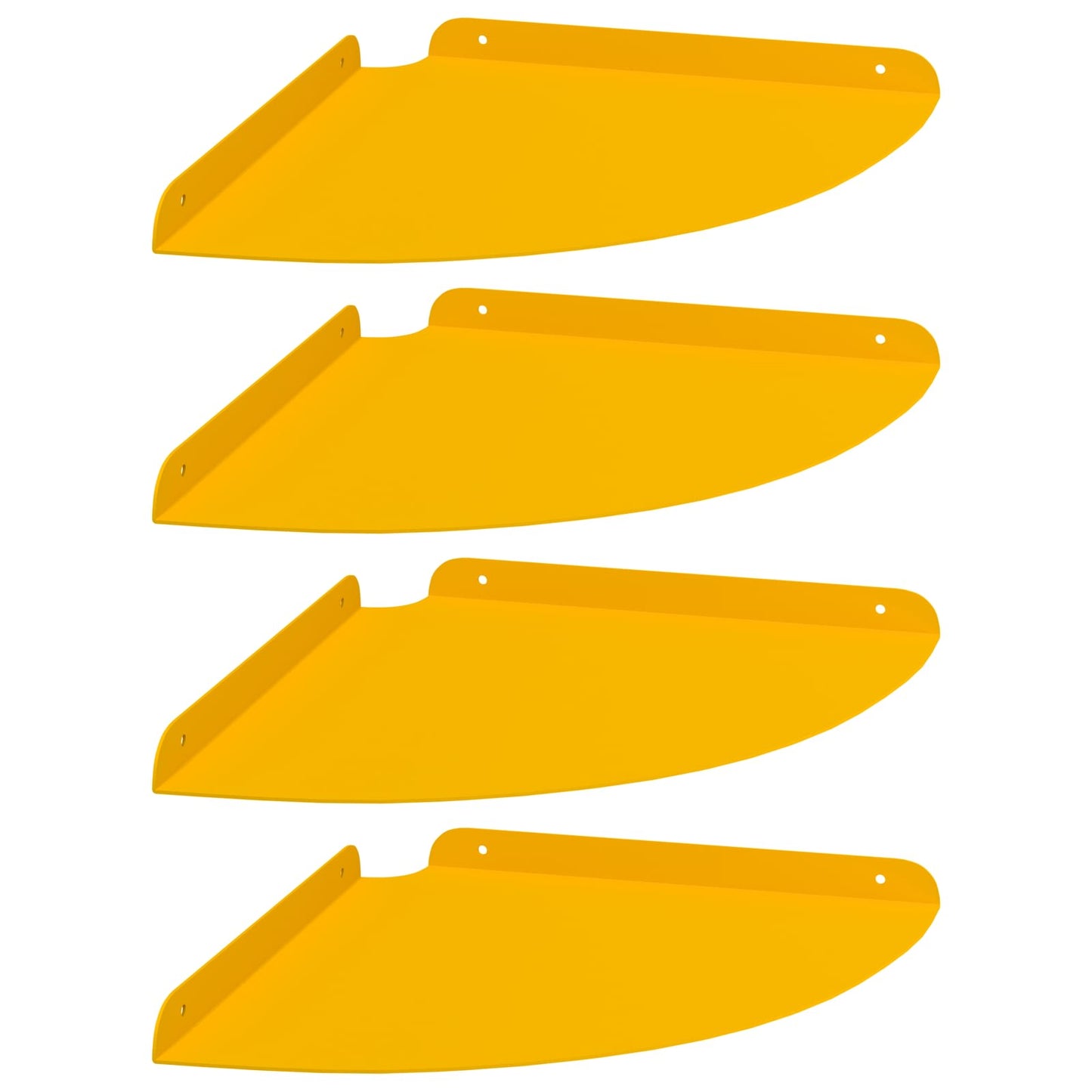 Drijvende plank met plank 4 pcs Mosterdgeel 30 x 30 x 2 cm is nu te koop bij PeponiXL, paradijselijk wonen!