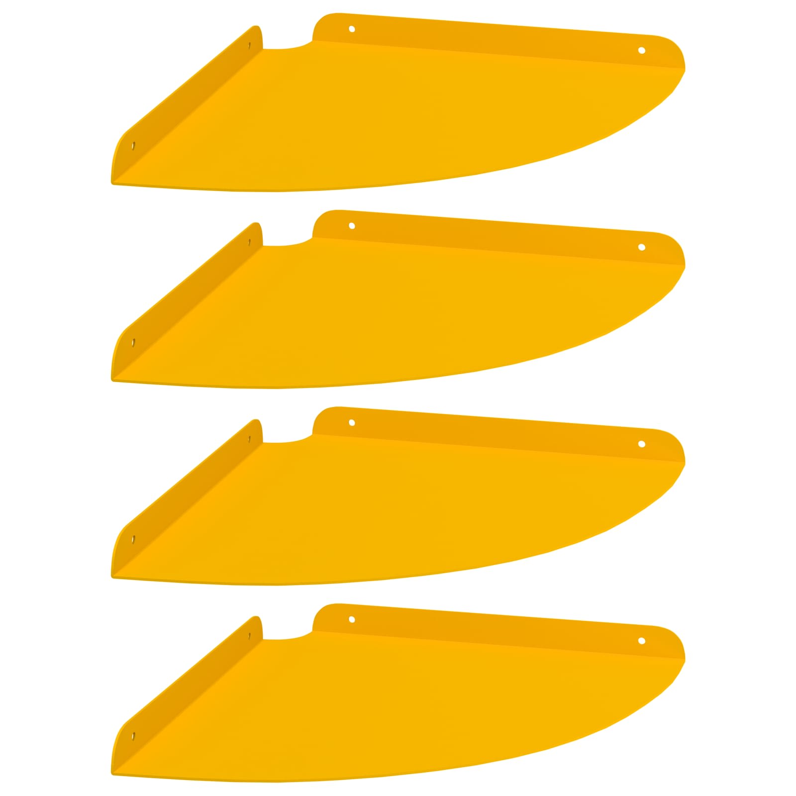 Drijvende plank met plank 4 pcs Mosterdgeel 30 x 30 x 2 cm is nu te koop bij PeponiXL, paradijselijk wonen!