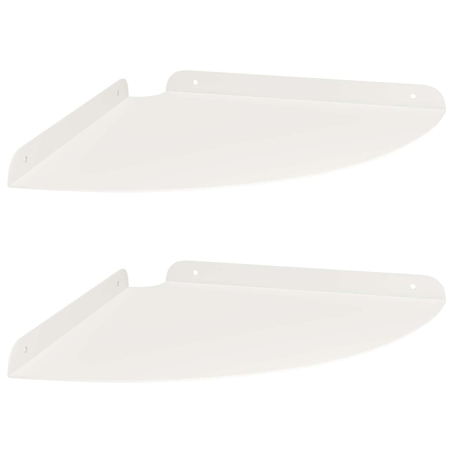 Drijvende plank met plank met opslag 2 pcs Wit 30 x 30 x 2 cm is nu te koop bij PeponiXL, paradijselijk wonen!