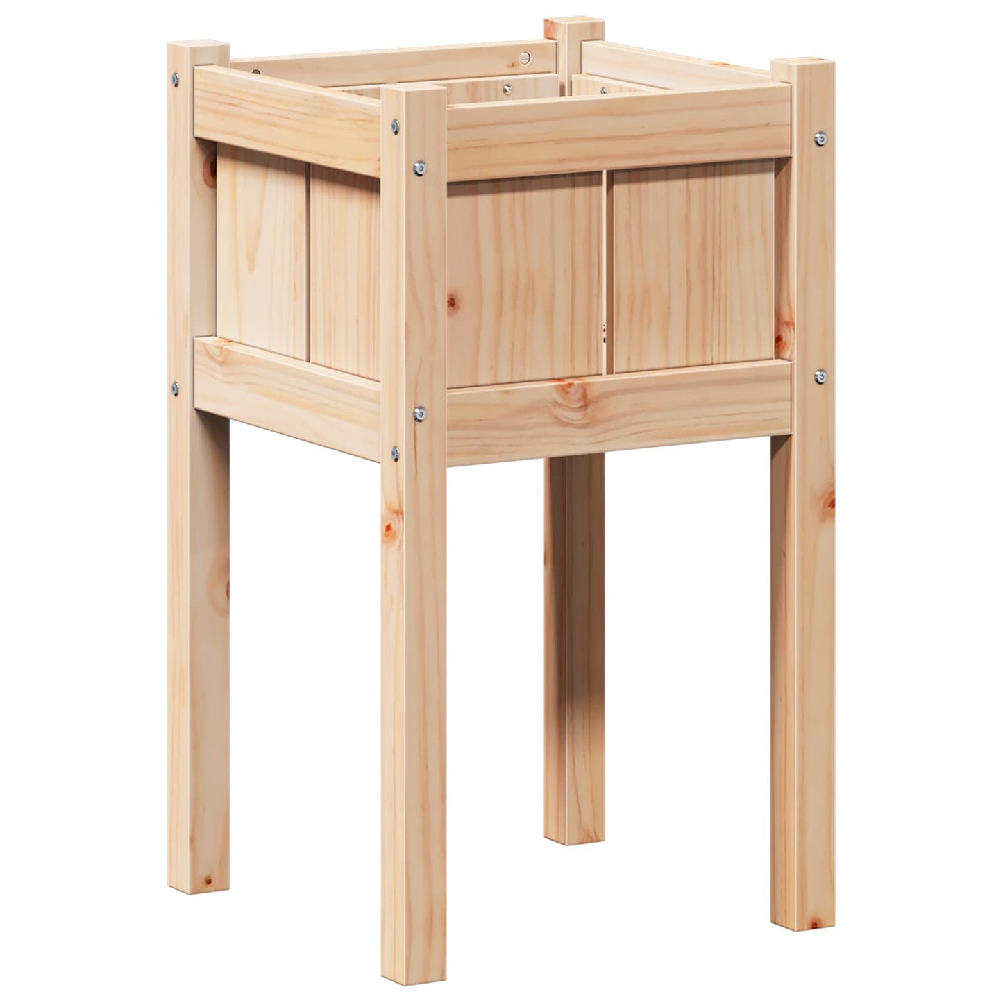 Tuin Bloempot Natuur 40 x 40 x 70 cm Massief grenenhout is nu te koop bij PeponiXL, paradijselijk wonen!