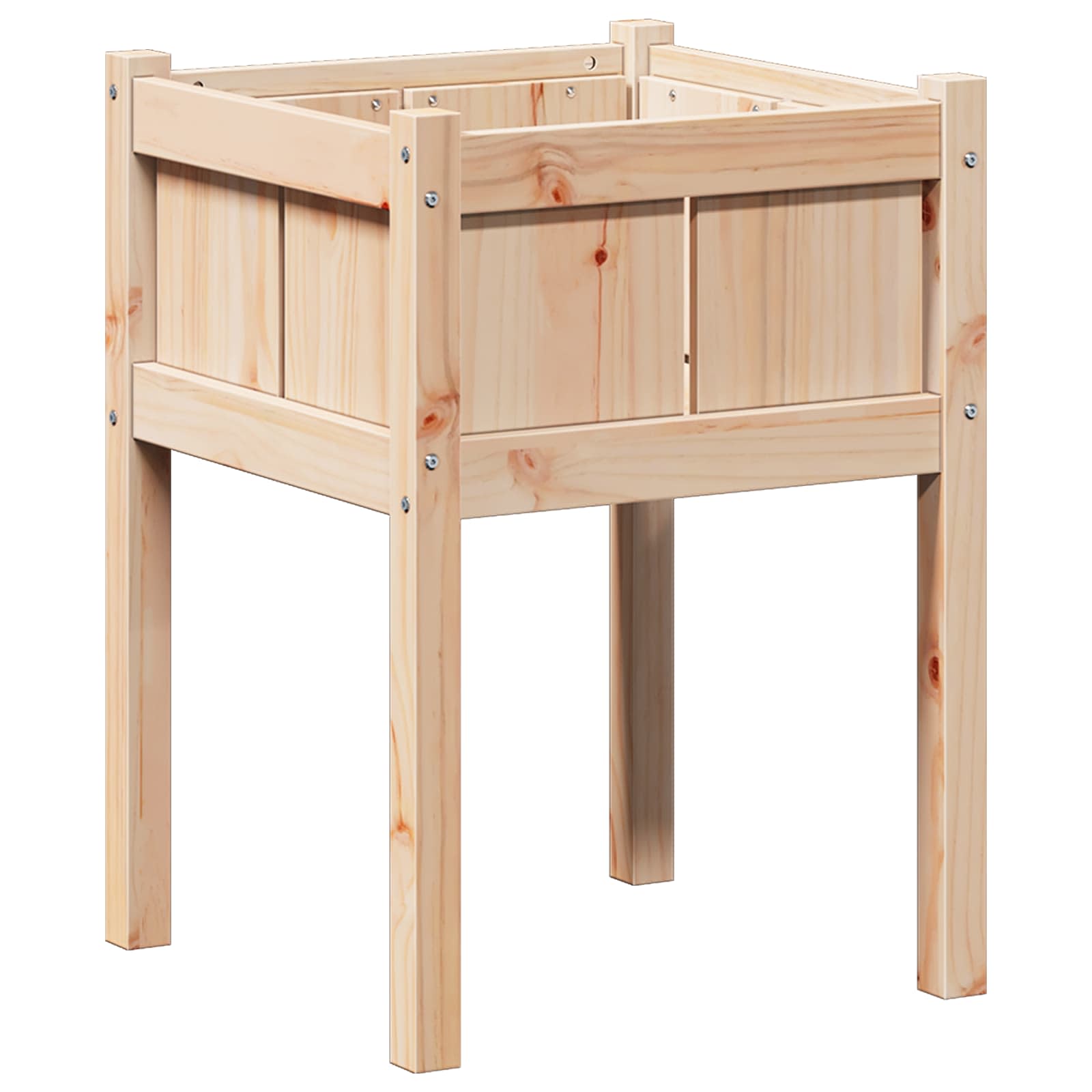 Tuin Bloempot Natuur 50 x 50 x 70 cm Massief grenenhout is nu te koop bij PeponiXL, paradijselijk wonen!