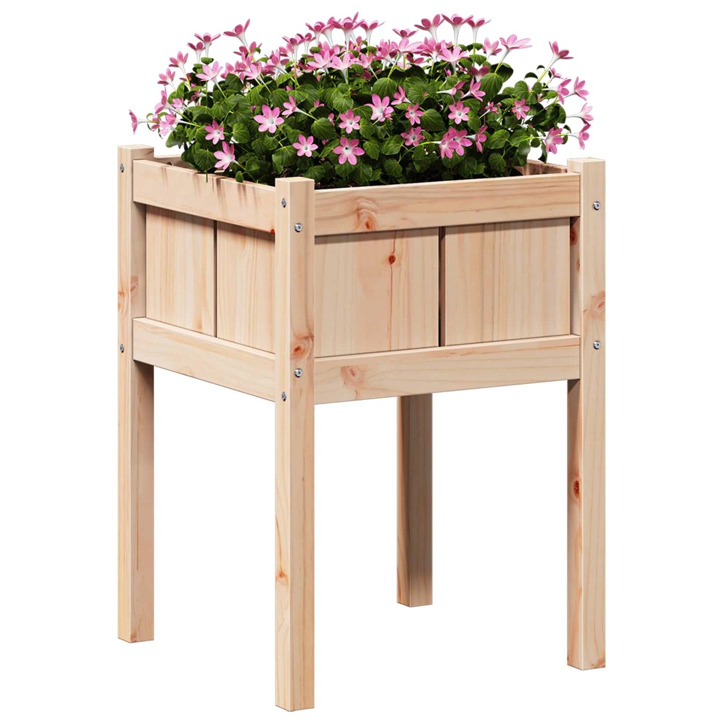 Tuin Bloempot Natuur 50 x 50 x 70 cm Massief grenenhout is nu te koop bij PeponiXL, paradijselijk wonen!