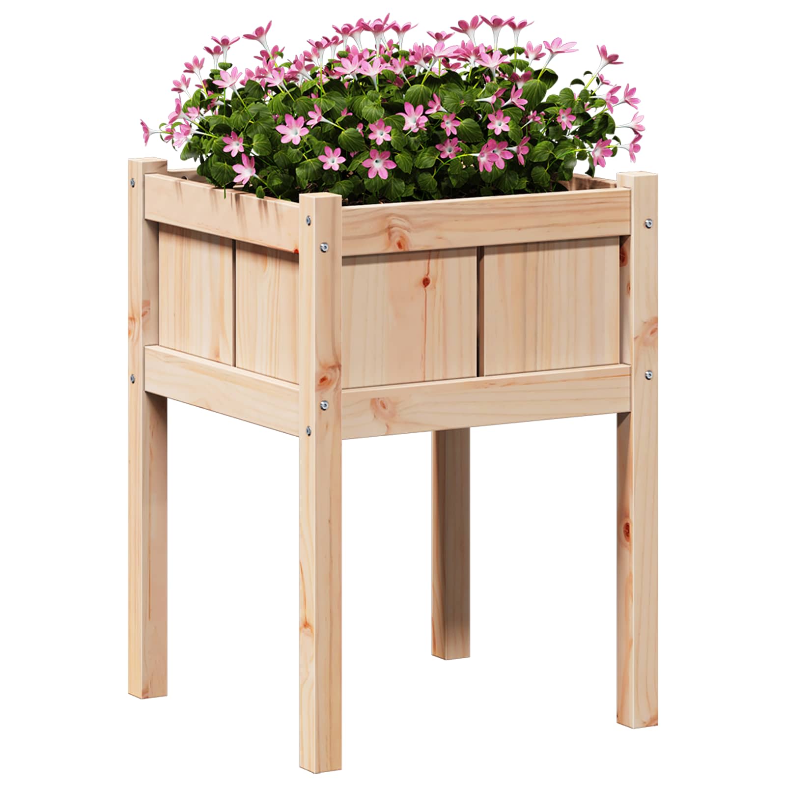 Tuin Bloempot Natuur 50 x 50 x 70 cm Massief grenenhout is nu te koop bij PeponiXL, paradijselijk wonen!