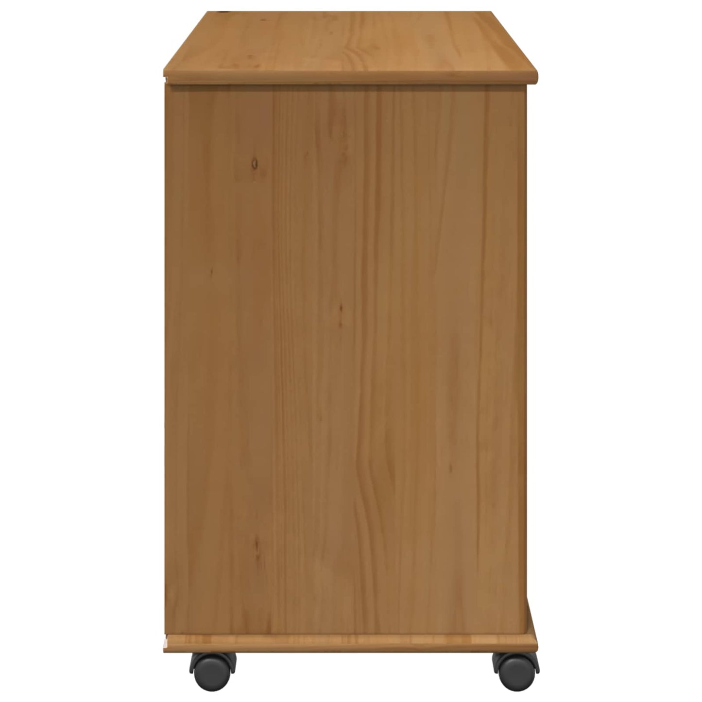 Rolling Kast Honingbruin 63,5 x 39 x 65,5 cm Massief Vurenhout is nu te koop bij PeponiXL, paradijselijk wonen!