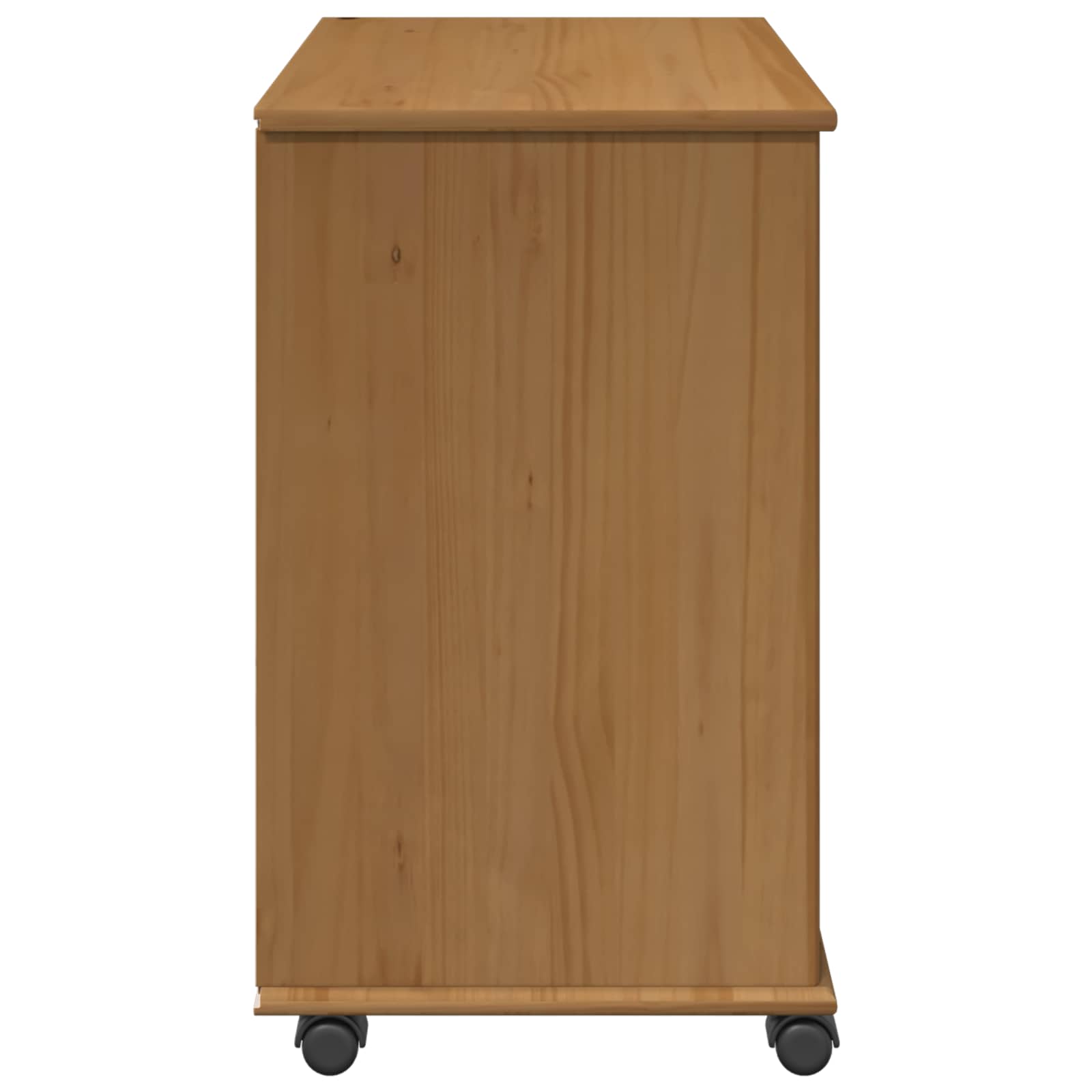 Rolling Kast Honingbruin 63,5 x 39 x 65,5 cm Massief Vurenhout is nu te koop bij PeponiXL, paradijselijk wonen!