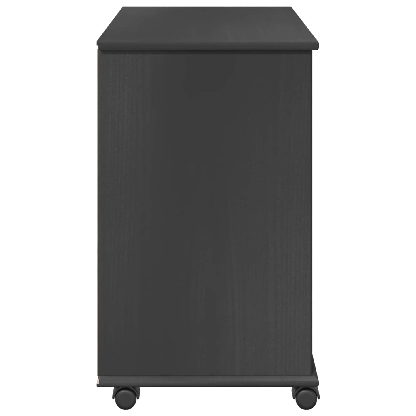 Rolling Kast Grijs 63,5 x 39 x 65,5 cm Massief Vurenhout is nu te koop bij PeponiXL, paradijselijk wonen!