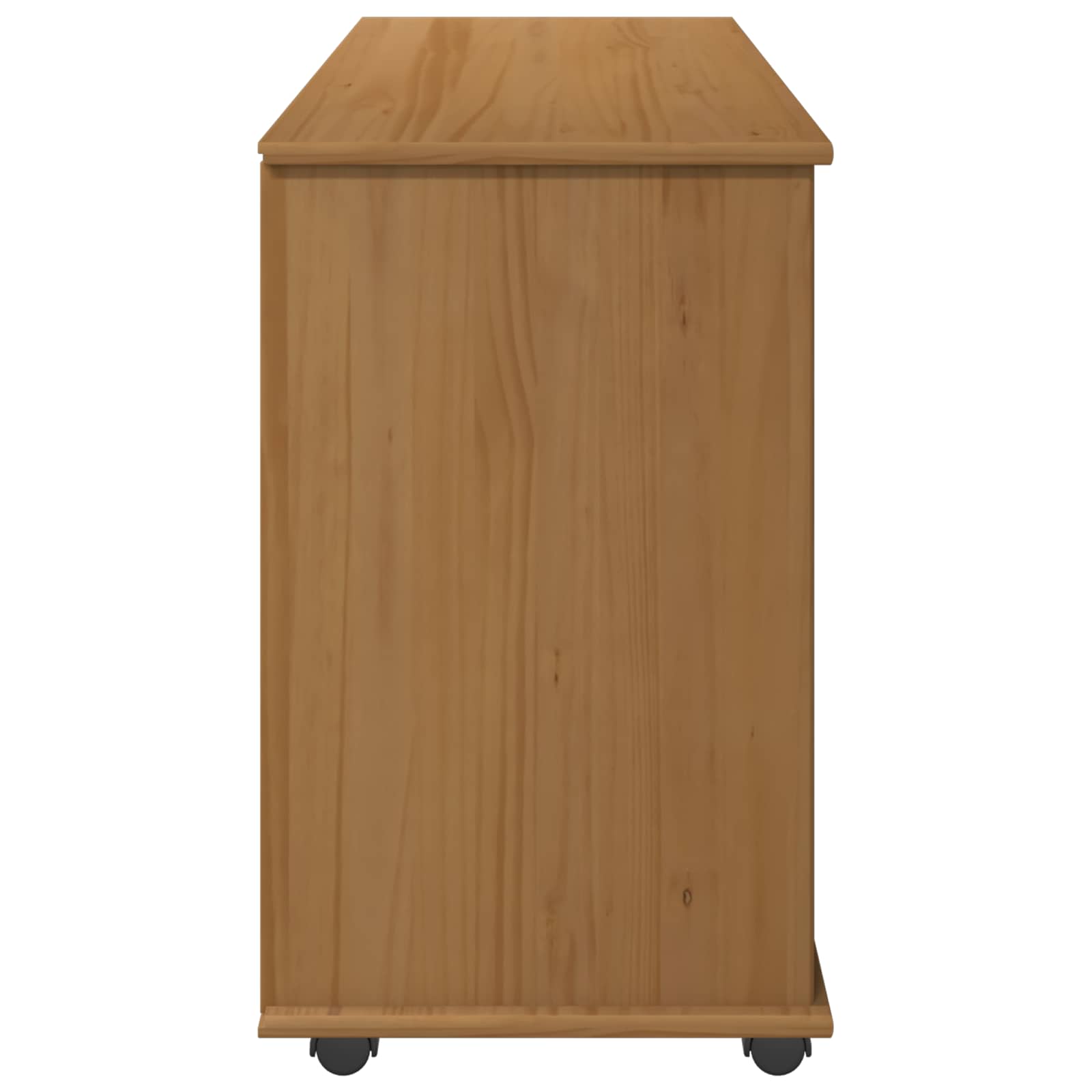 Rolling Kast Honingbruin 100 x 39 x 65,5 cm Massief Vurenhout is nu te koop bij PeponiXL, paradijselijk wonen!