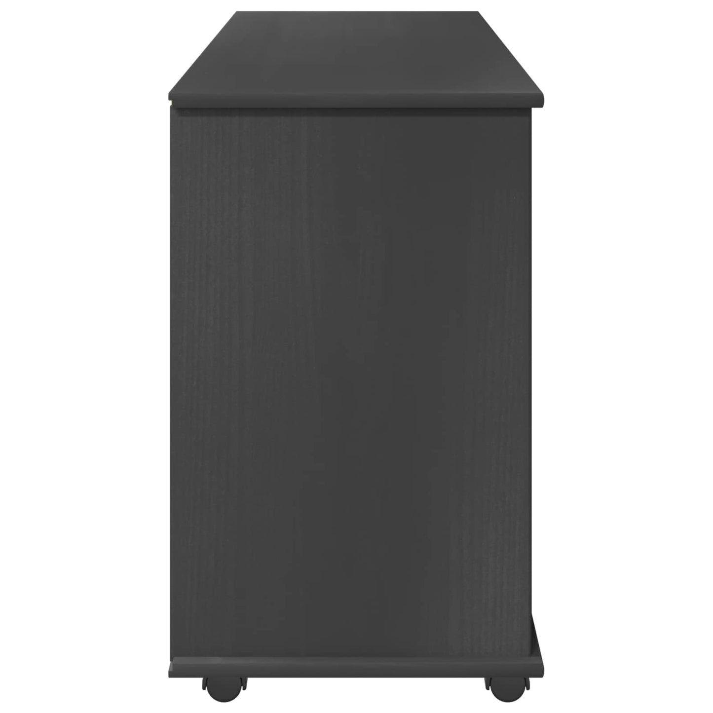 Rolling Kast Grijs 100 x 39 x 65,5 cm Massief Vurenhout is nu te koop bij PeponiXL, paradijselijk wonen!