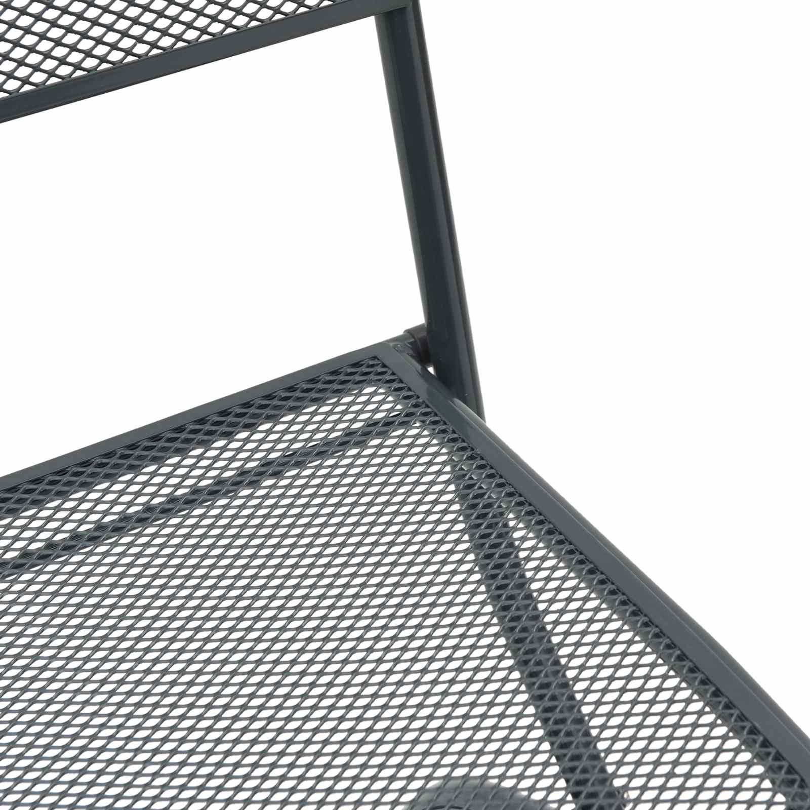 Tuinstoelen 2 pcs Antraciet 52,5 x 46 x 82 cm IJzer is nu te koop bij PeponiXL, paradijselijk wonen!