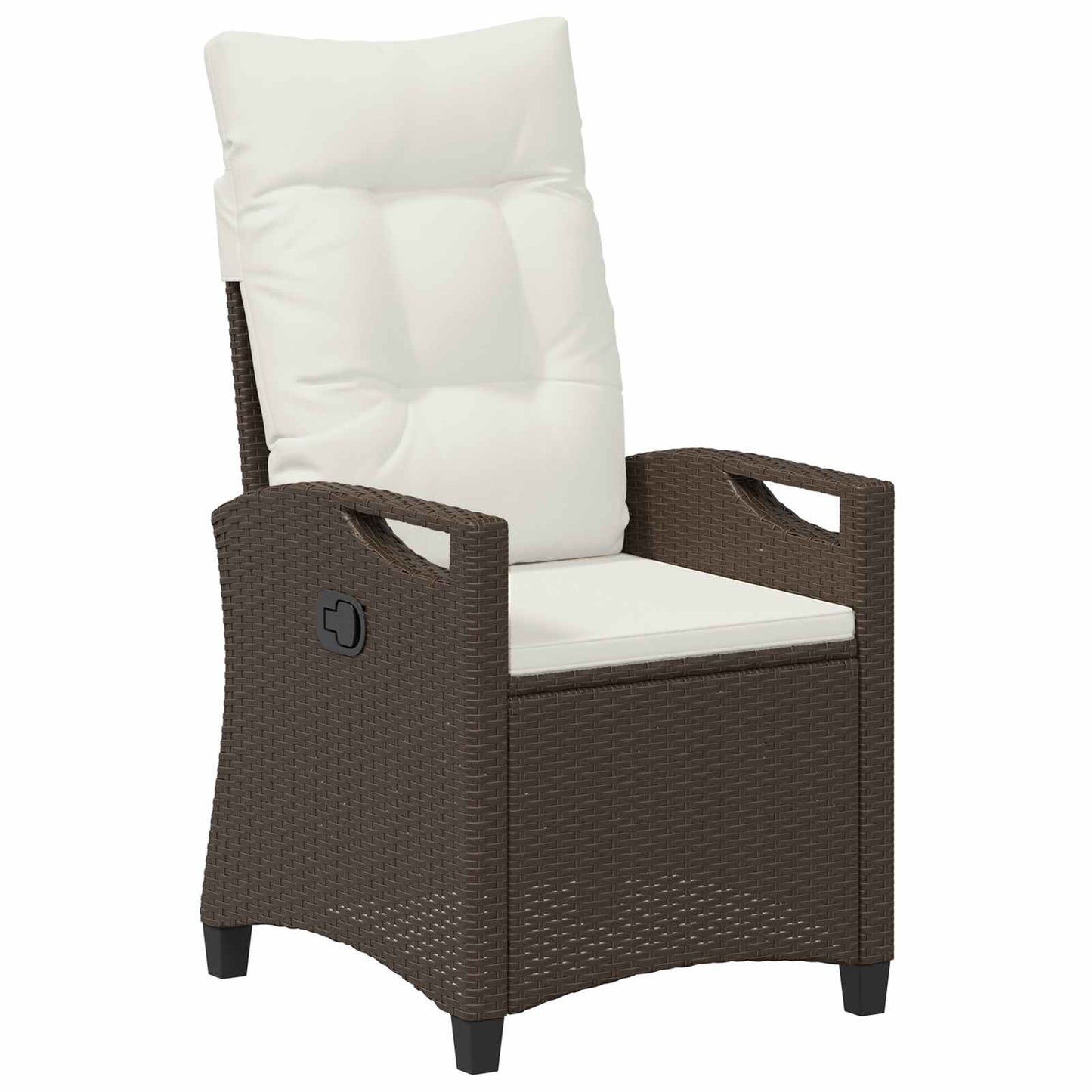 Tuinstoel 2 pcs Bruin en Crème 56 x 60 x 112 cm is nu te koop bij PeponiXL, paradijselijk wonen!