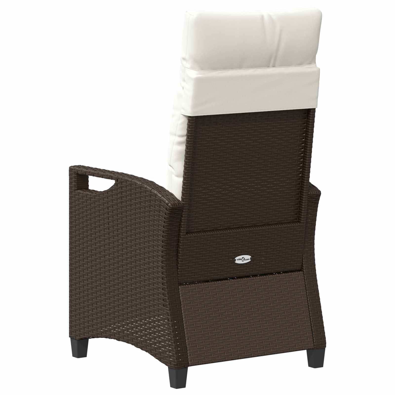 Tuinstoel 2 pcs Bruin en Crème 56 x 60 x 112 cm is nu te koop bij PeponiXL, paradijselijk wonen!