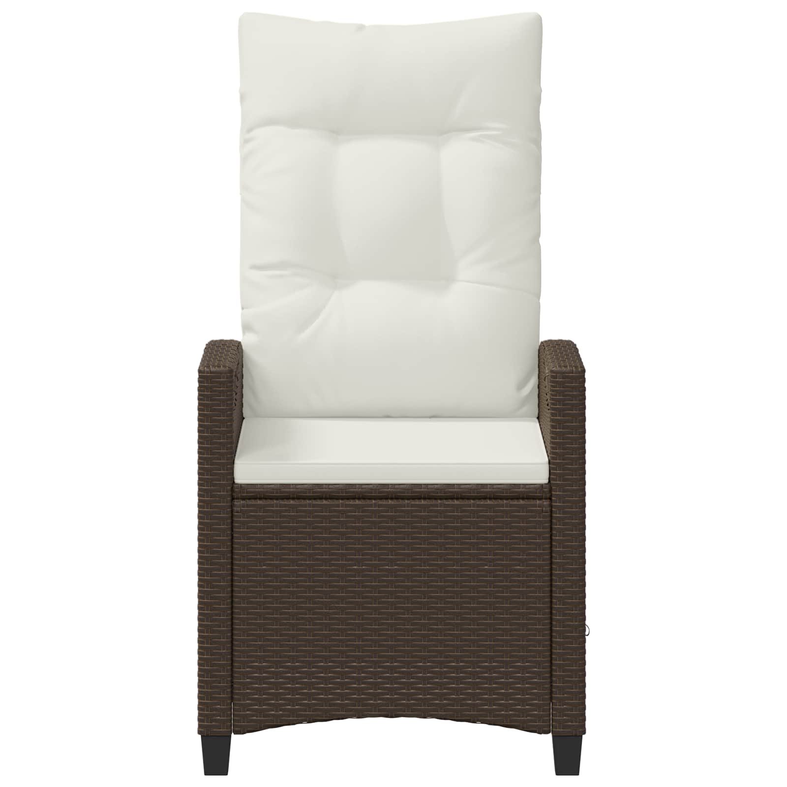 Tuinstoel 2 pcs Bruin en Crème 56 x 60 x 112 cm is nu te koop bij PeponiXL, paradijselijk wonen!