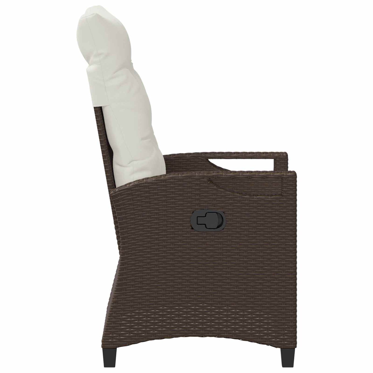 Tuinstoel 2 pcs Bruin en Crème 56 x 60 x 112 cm is nu te koop bij PeponiXL, paradijselijk wonen!