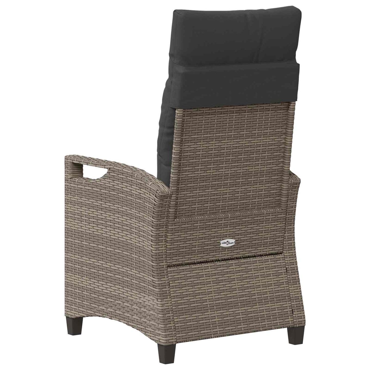 Tuinstoel 2 pcs Grijs en Donkergrijs 56 x 60 x 112 cm is nu te koop bij PeponiXL, paradijselijk wonen!