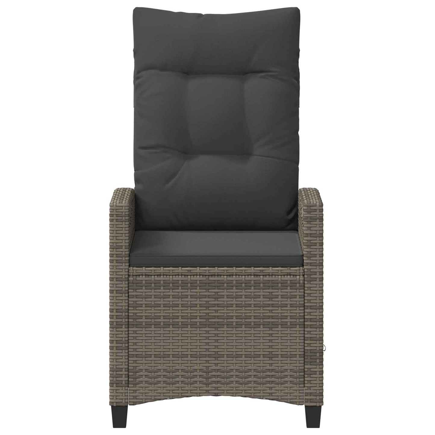 Tuinstoel 2 pcs Grijs en Donkergrijs 56 x 60 x 112 cm is nu te koop bij PeponiXL, paradijselijk wonen!
