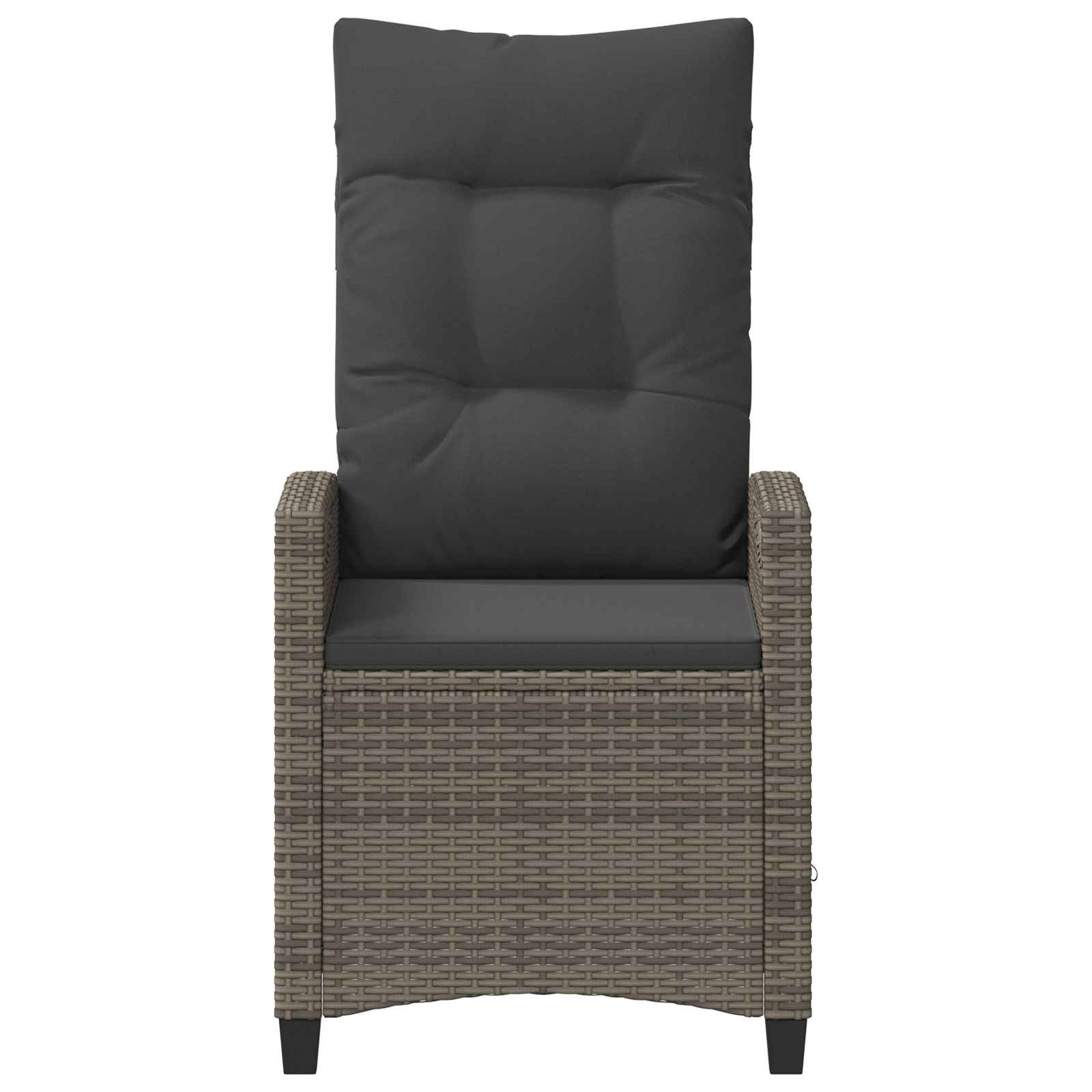Tuinstoel 2 pcs Grijs en Donkergrijs 56 x 60 x 112 cm is nu te koop bij PeponiXL, paradijselijk wonen!