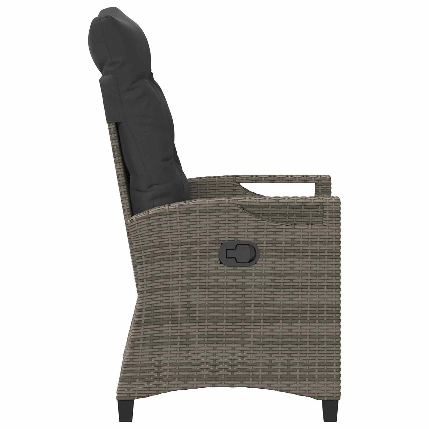 Tuinstoel 2 pcs Grijs en Donkergrijs 56 x 60 x 112 cm is nu te koop bij PeponiXL, paradijselijk wonen!