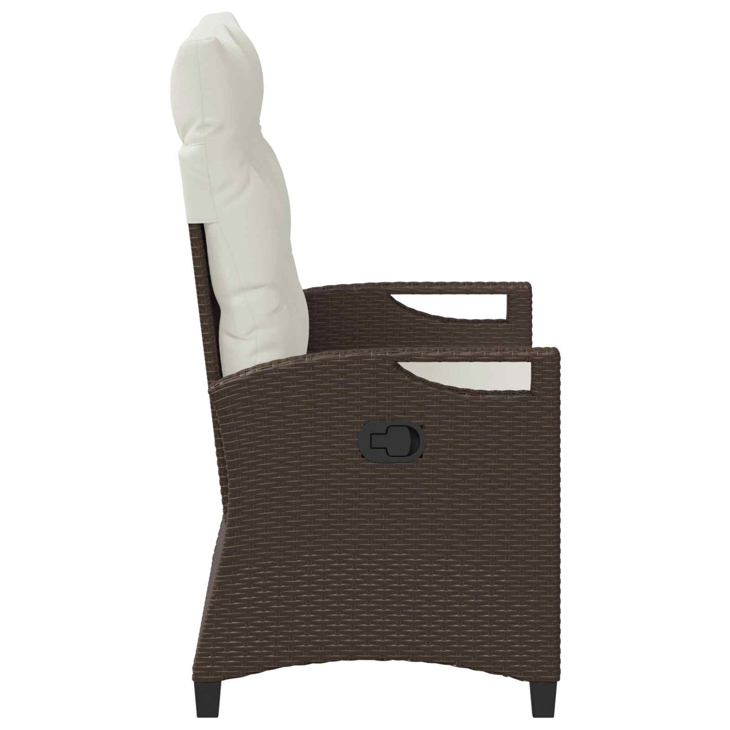 Tuinbank Bruin en Crème 105 x 60 x 112 cm Staal en Polyester is nu te koop bij PeponiXL, paradijselijk wonen!