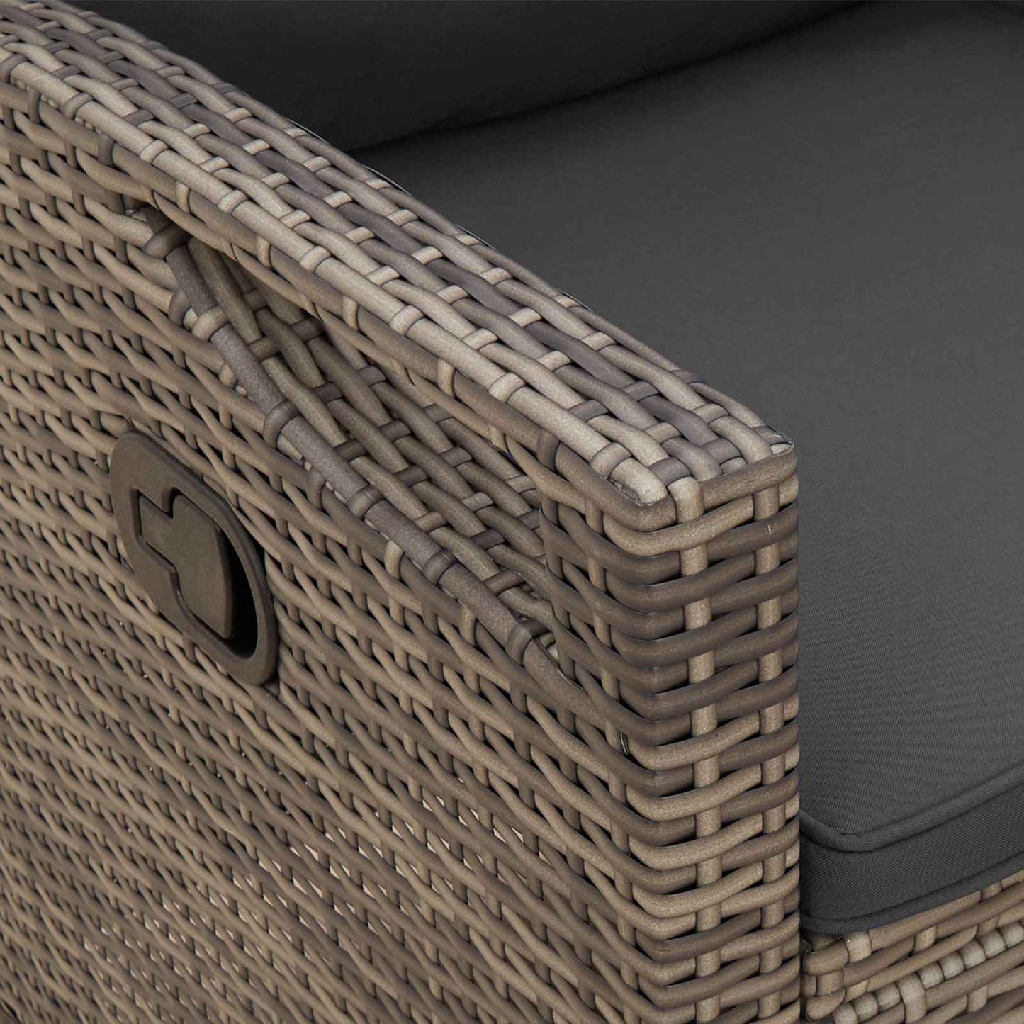 Tuinbank met kussen Grijs en Donkergrijs 105 x 60 x 112 cm is nu te koop bij PeponiXL, paradijselijk wonen!