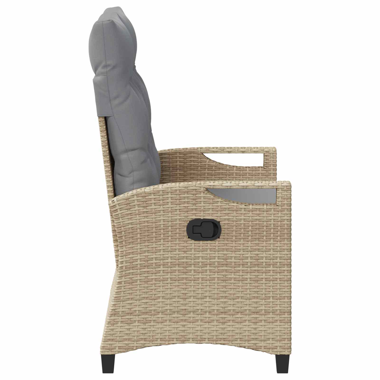 Tuinbank met kussen Beige en Licht Grijs 105 x 60 x 112 cm is nu te koop bij PeponiXL, paradijselijk wonen!