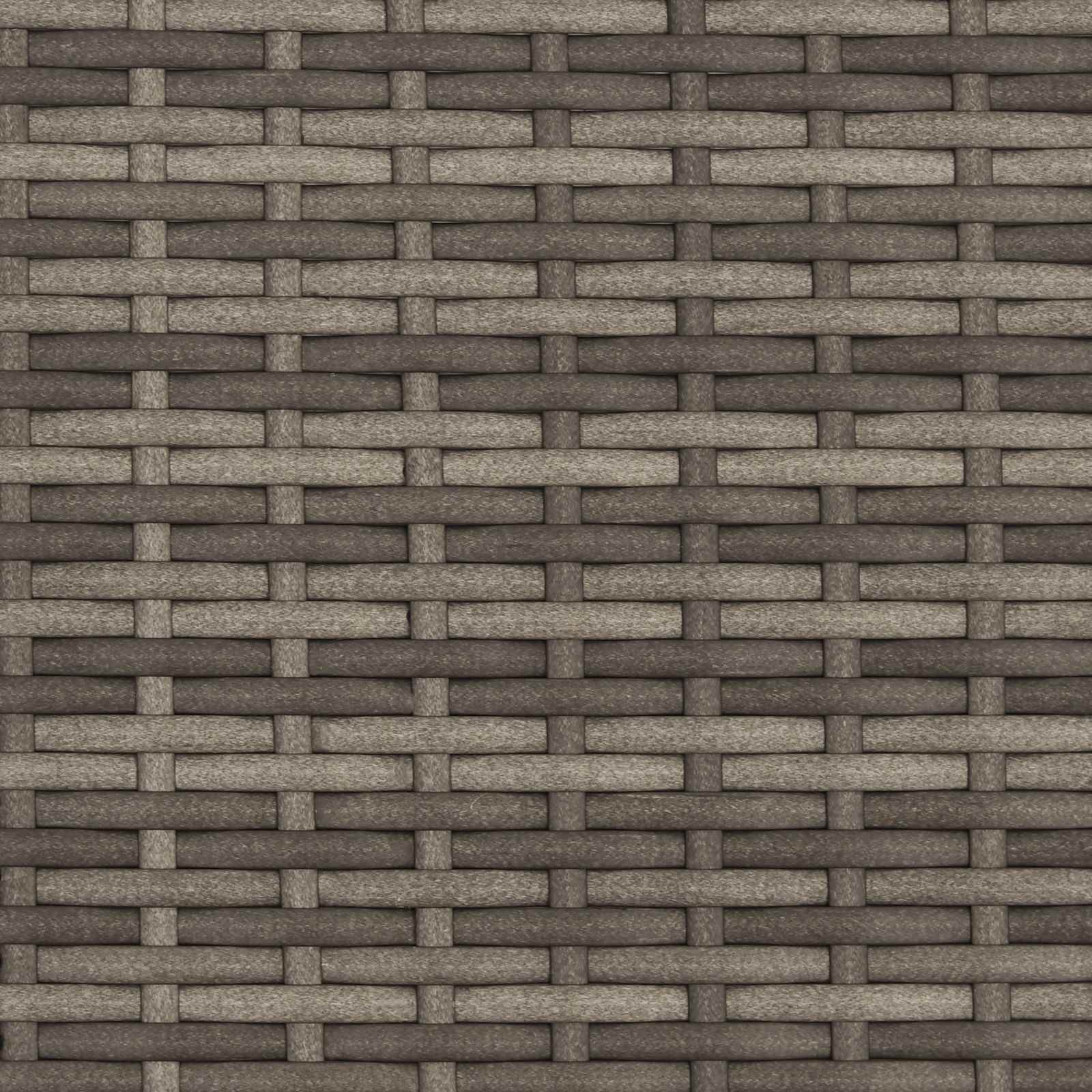 Tuinbank met kussen Grijs 118 x 55 x 82 cm PE rattan en stof is nu te koop bij PeponiXL, paradijselijk wonen!