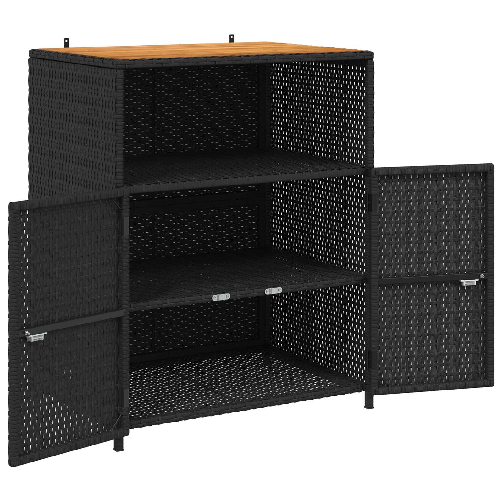 Kast met plank Zwart 70 x 50 x 87 cm Polyester en Roly Ratten is nu te koop bij PeponiXL, paradijselijk wonen!