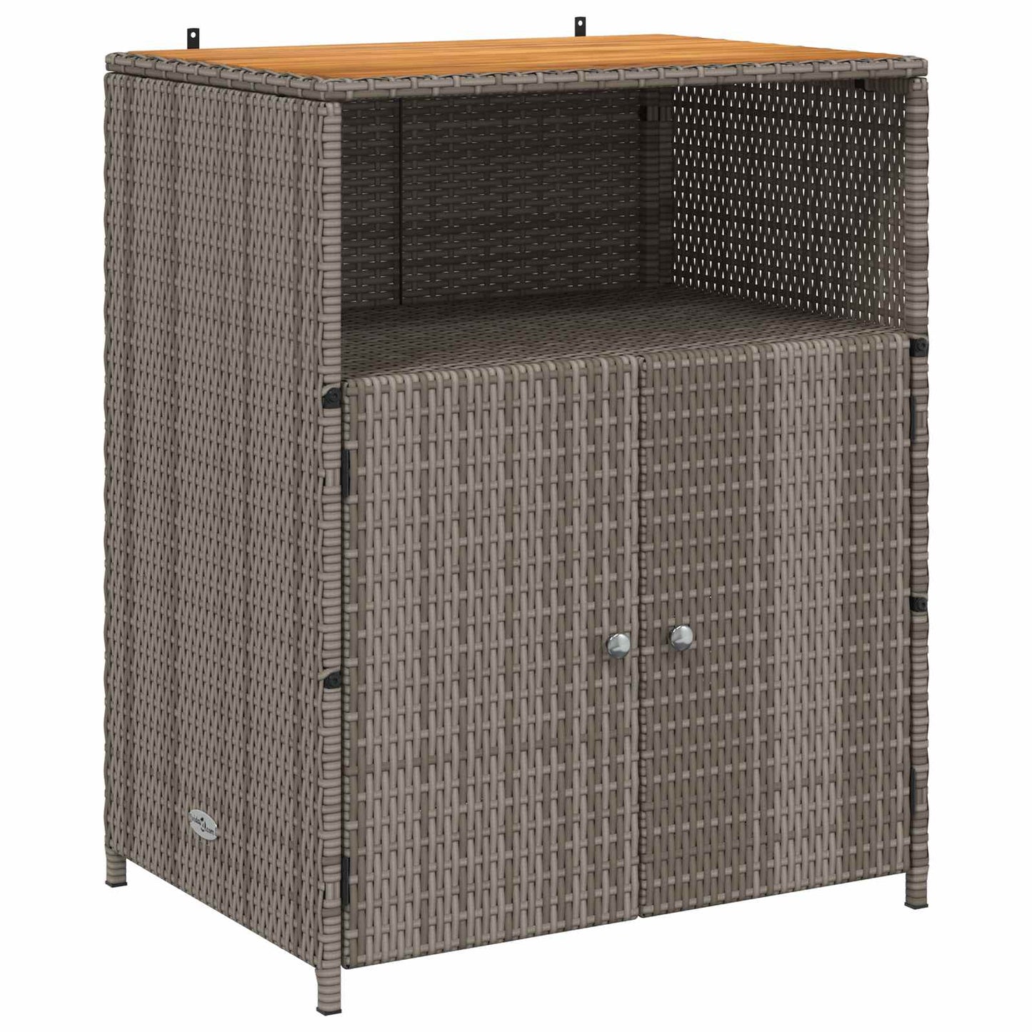 Kast met plank Grijs 70 x 50 x 87 cm Polyester en Roly Ratten is nu te koop bij PeponiXL, paradijselijk wonen!