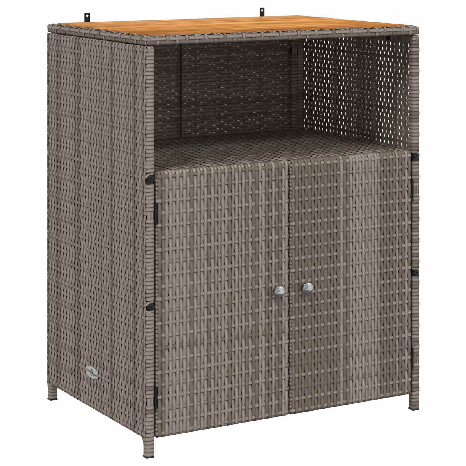 Kast met plank Grijs 70 x 50 x 87 cm Polyester en Roly Ratten is nu te koop bij PeponiXL, paradijselijk wonen!