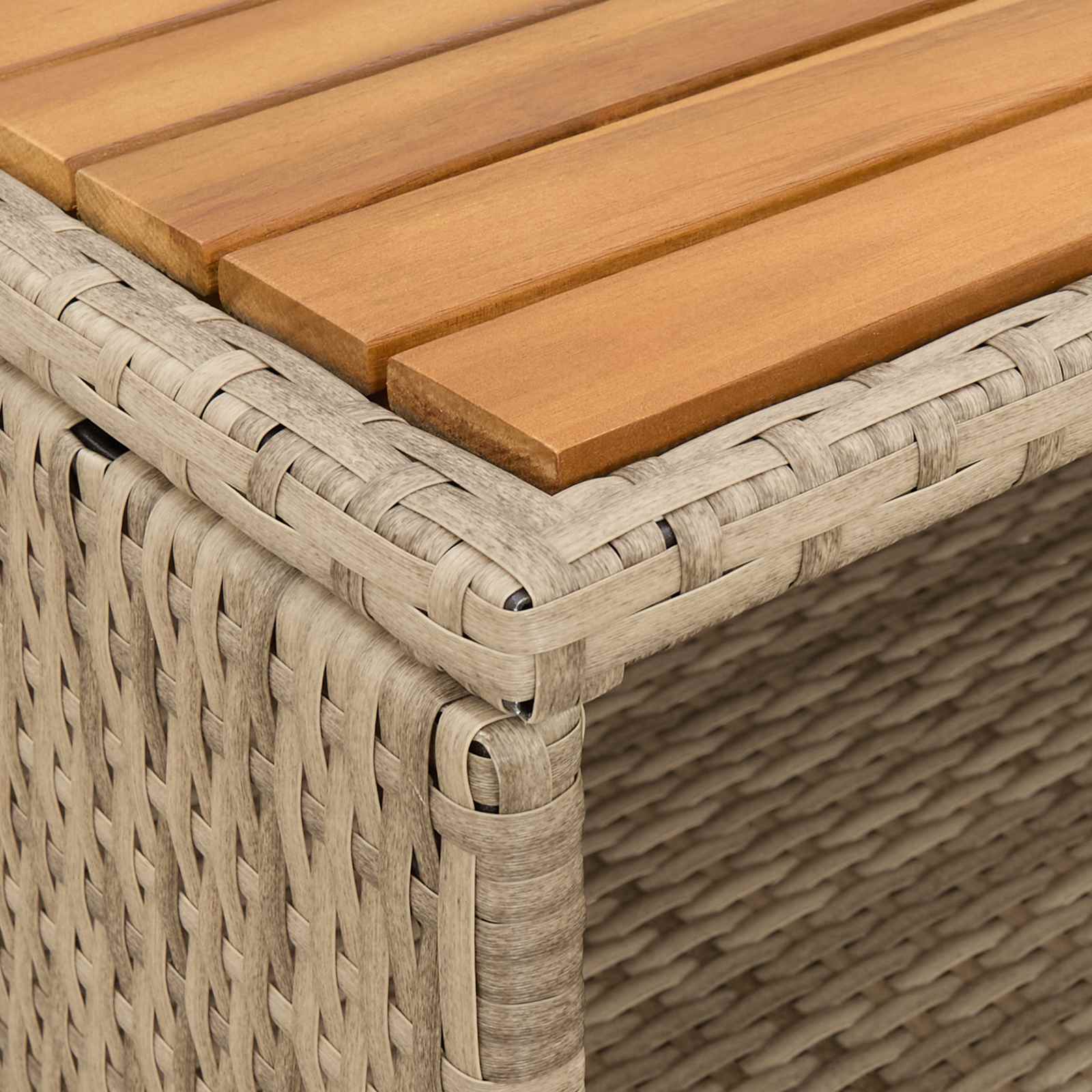 Kast met plank Beige 70 x 50 x 87 cm Polyester en Roly Ratten is nu te koop bij PeponiXL, paradijselijk wonen!